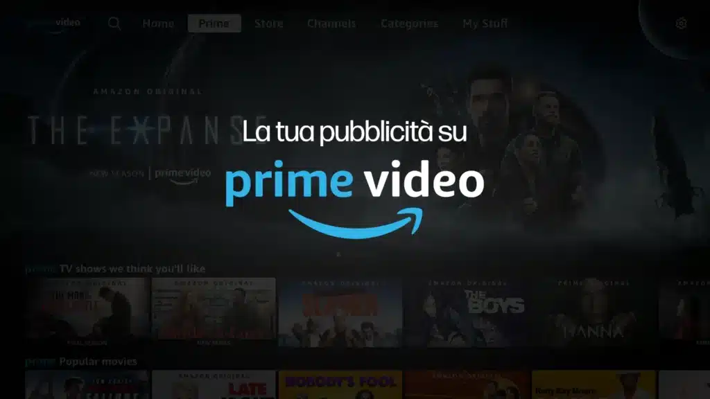 Fare pubblicità su Amazon Prime Video 1 pubblicita prime video