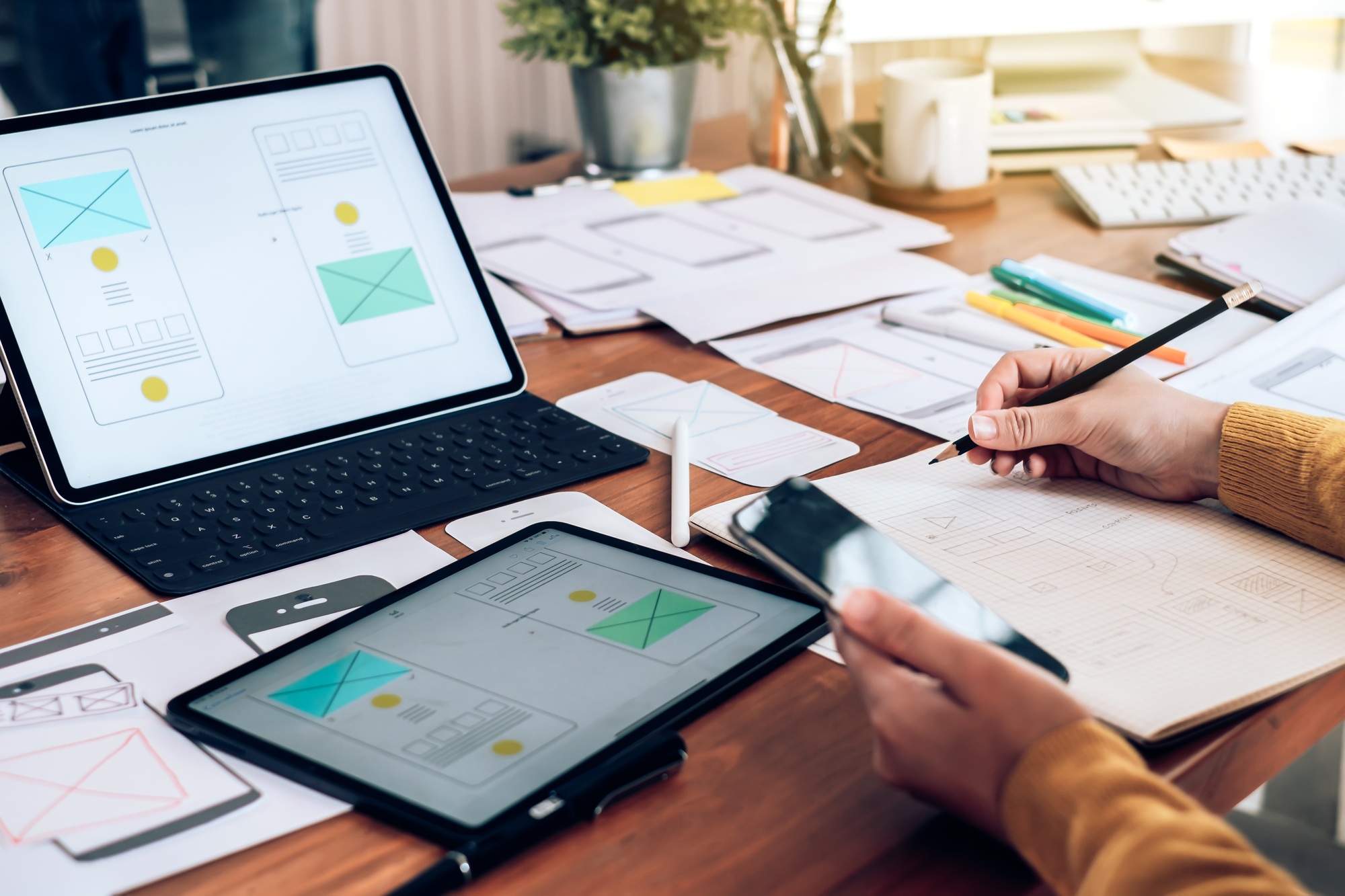 web designer working on website ux app development 1 1